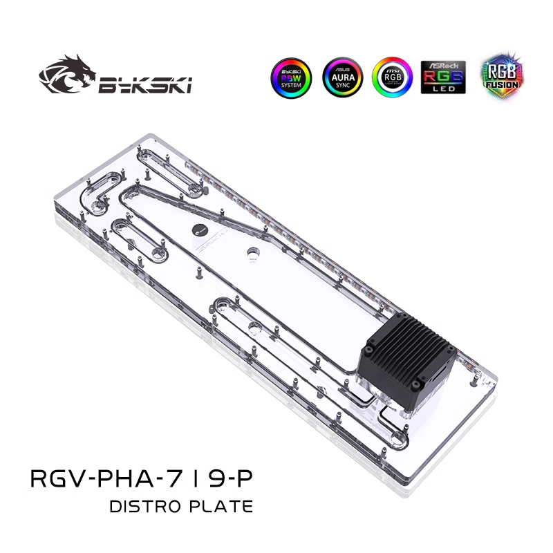 BYKSKI RGV-PHA-719-P акриловый – обзор и цена Distro Plate Ddc Pump Combo